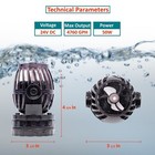 4800 Gph Wave Maker Aquarium Pump Adjustable Circulation Submersible Fish Tanks