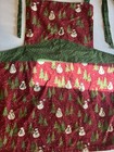 Vintage Christmas Tree snowman Apron