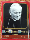 Niue Stamps--souvenir Sheet--pope John Paul Ii 25 Years--scott  789a-d--mnh