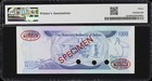 Belize Monetary Authority Of Belize 100 Dollars 1 6  1980 P42s Specimen Pmg Vf30