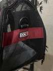 Dogline Carrier Bag Small Burgundy Black Mesh Pet Travel Tote- 17    X 8    X 12   