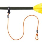 Kayak Paddle Leash  Paddle Leash Lightweight Coiled Kayak Rod Orange-1 Pack