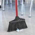 10 In  High Power Lobby Broom With Steel Handle