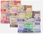 Zambia Set 3 Pcs 20 200 500 Kwacha 2024 2025 P 63 66 67 Unc New Banknote