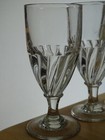 Four Glasses Vintage Absinthe Or Coffee Circa 1920s  Height 5 90   Hand Blown 