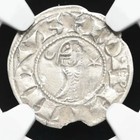 Ngc Au  Crusaders Antioch Bohemond Iii 1163-1201 Ad  Knights Templar Denier Coin