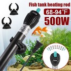 500w Submersible Aquarium Heater Auto Thermostat Adjustable Temp For 105 Gal