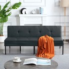 63  Futon Sofa Bed Modern Convertible Sleeper Couch W  Adjustable Folding Couch