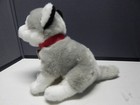 Fao Schwarz Plush Siberian Husky Dog Wolf Puppy 10  Gray White Stuffed