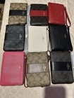 New Coach Corner Zip Wristlet  U Pick 1  Red  Black  Pink  Beige  Cream  Mixed