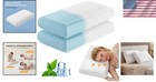 Modern Queen Size Cooling Memory Foam Pillows - Supports Back   Side Sleepers
