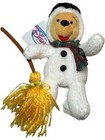 Disney Store Mini Bean Bag Plush Winnie The Pooh Snowman Pooh Christmas 8 