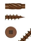 500 Pcs  8x2-1 2  Brown Ruspert Coated Square Drive All-purpose Deck Screws