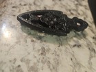 Vintage Antique Mini Cast Iron Sad Iron Floral Trivet Toy Sample Size Collector