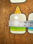 Vtg Carson Dellosa Smiling School Supplies Bulletin Board Diecut Cutout Set 12