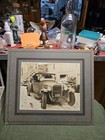 Vintage 1928 Wrecked Car Accident Automobile Courthouse Court Case Cabinet Photo