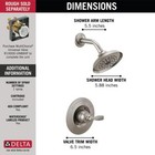 Delta Woodhurst Shower Trim Stainless-certified Refurbished