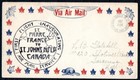 Newfoundland 1931 Airways Cover First Flight St Pierre To Canada  ref 1002 
