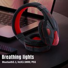 Led Wireless Gaming Headset Headphones Surround W mic For Pc Laptop Ps4 Xbox One