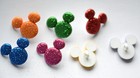 Glitter Mickey   Disney   Dress It Up   Mickey Mouse Glitter Shank Buttons