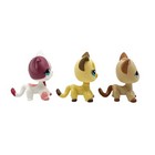 3pcs Littlest Pet Shop Toys Girls Bobble Head Short Hair Cats  2291  3573  1024