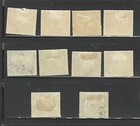 Nicaragua 1870s - 1880s Mint Lot  Rouletted