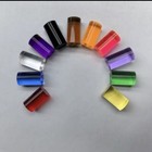Billiard Acrylic Transparent Carom Pool Cue Colorful Ferrule Dia14mm X L 25mm