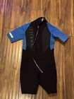 O neill Reactor Ii 2mm Shorty Wetsuit Kids Size 4 Blue Black Springsuit