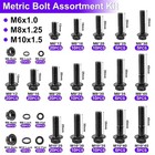 400pcs Metric Flange Bolt Assortment  Nuts And Bolts Assortment Kit  10 9 Grade