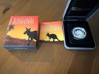 2011-p Australia Silver 1 Oz Proof Coin Kangaroo High Relief Box Coa