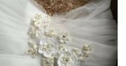 Pretty 2pcs 3d Flower Beaded Applique Wedding Dress Sewing Crafts Diy 9