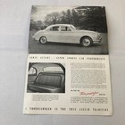 Vintage Jaguar 3 4 Litre Car Automobile Sales Brochure Catalog Folder
