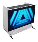Rockville Rockbooth Tv Dj Booth Table Facade W  70  Tv Mount Stand tablet Holder
