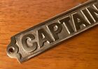 Brass Captain   s Bar Captain Sign Nautical Boat Ship Plaque Maritime Yacht Decor