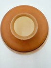 Vintage Art Deco Frosted Glass Light Shade Amber Floral Stencil Lamp Globe