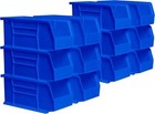 Akro-mils Stackable Plastic Storage Bins Blue 12-pack