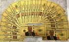 100 Pc Lot-24k Gold Plated Foil Novelty Banknotes Trump  1000 Maga