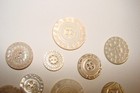 Set Of 12 Carved Antique Mother Of Pearl Buttons Just Under 3 4  To 1  1 8 
