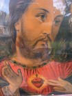 Pair Antique 1800s Sacred Heart Jesus Mary Lithographs St Louis History 18x23