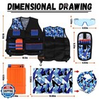 Lehoo Castle 2pack Kids Tactical Vest Kit For Nerf Guns N-strike 
