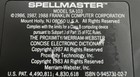 Franklin Computer Spell Master Sa-103 Electronic Speller - Tested 