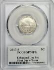 2017 - S Jefferson Nickel - Pcgs Sp70fs - First Day Of Issue - Enhanced Unc  Set