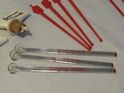 19pc Vintage Bar Lot Shot Glasses Swizzle Sticks Bottle Corks   A45s