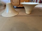 Vintage Torchiere Shades Pair Art Deco Light