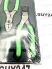 Snap On  Plwirekit G  3pc Green Soft Grip Wire Service Pliers Set New Usa Tools