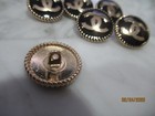 Chanel 6 Buttons Black  Gold Tone Metal Cc   20mm So Pretty Lot 6