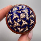 Fine Vintage Hot Enamel Women s Jewelry Trinket Pillbox Ornate Brass Box