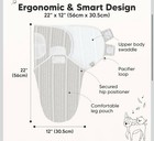 Pack Organic Baby Swaddle Sleep Sacks - Swaddles For Newborns  Infant 0-3