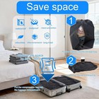 2pack Travel Vacuum Bags With Wireless Pump Airtight   Waterproof For Traveling