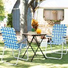 Patio Lawn Webbed Folding Chairs Set Of 2 Outdoor Beach Portable Camping Chair 
